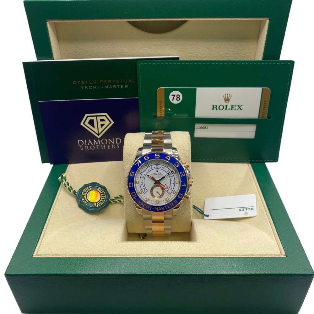 Rolex 116681 Yachtmaster II 2015 Complete With Box and Papers