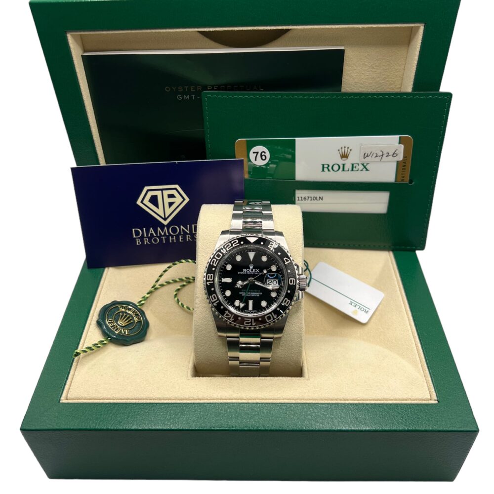 Rolex GMT-Master II Black 40mm with Box and Papers