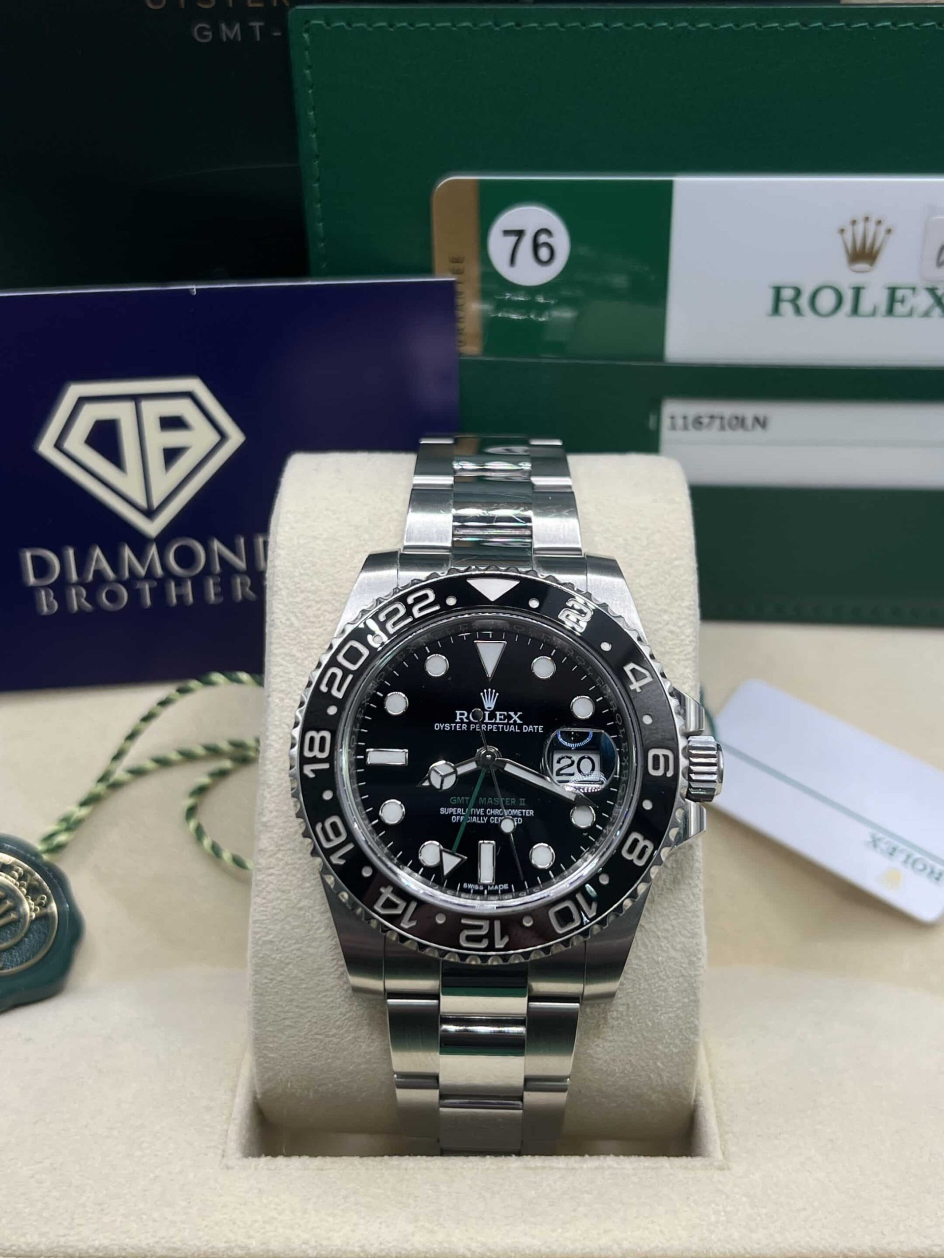 Rolex GMT-Master II Black 40mm with Box and Papers - Image 2