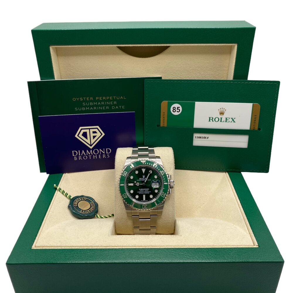 Rolex 116610LV Submariner 'Hulk' 2020 Box and Papers