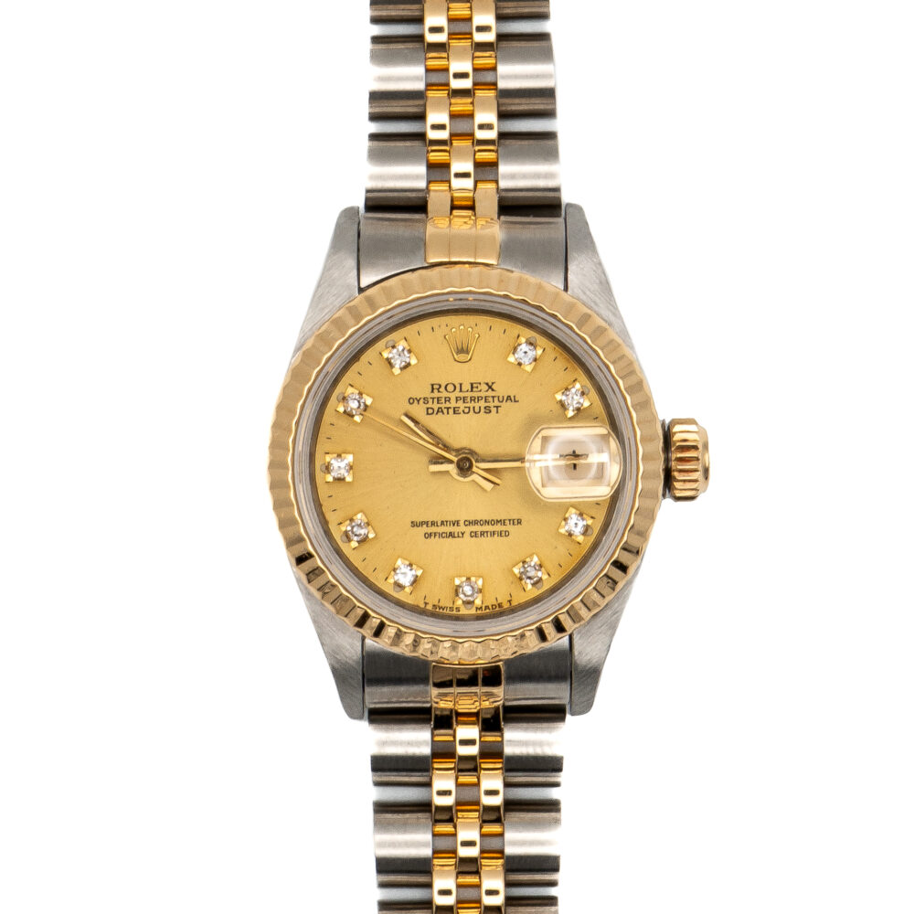 Rolex Datejust 69173 1991 Factory Champagne Dial With Box And Papers
