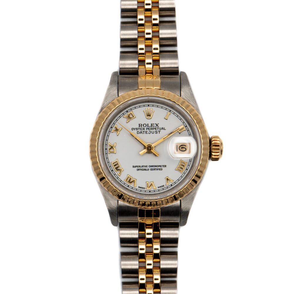 Rolex 69173 Datejust 1992 factory Roman numeral dial.