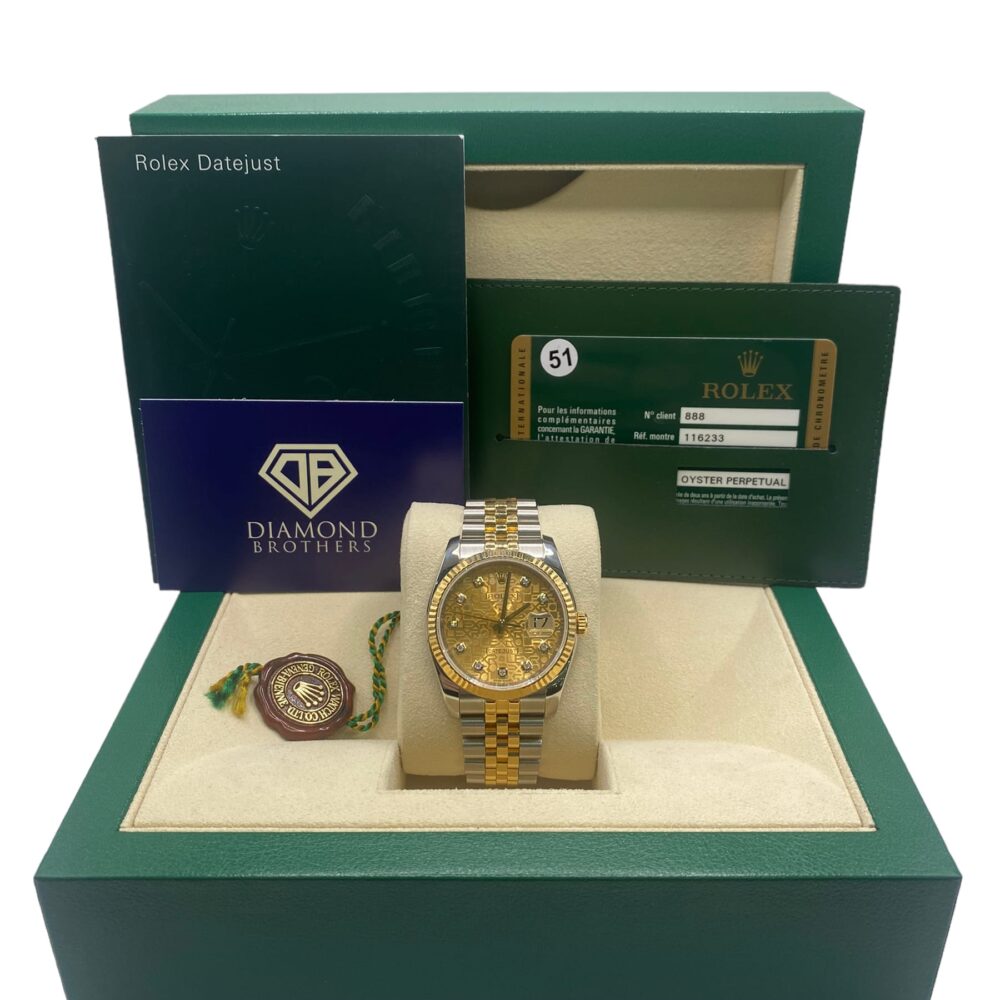 Rolex Datejust 116233 36 factory jubilee dial 2014