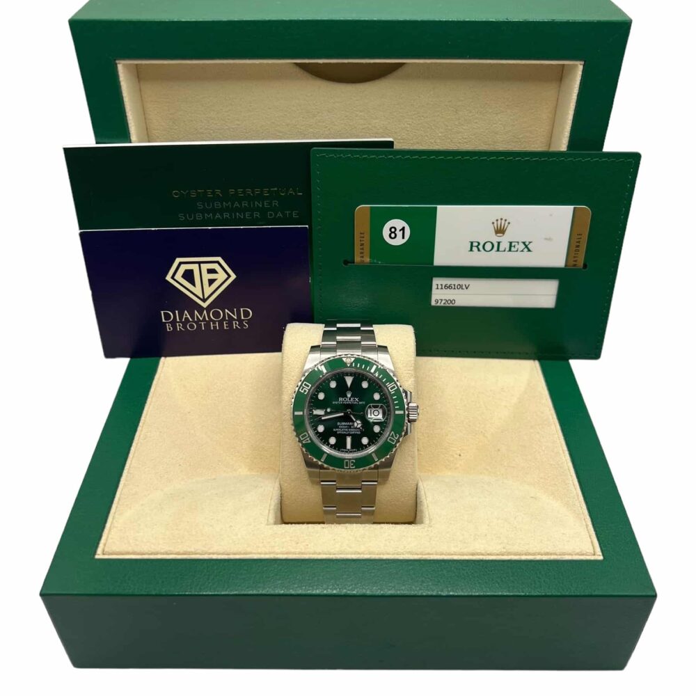 Rolex Submariner 116610LV 2017 ‘Hulk’ With Box And Papers.