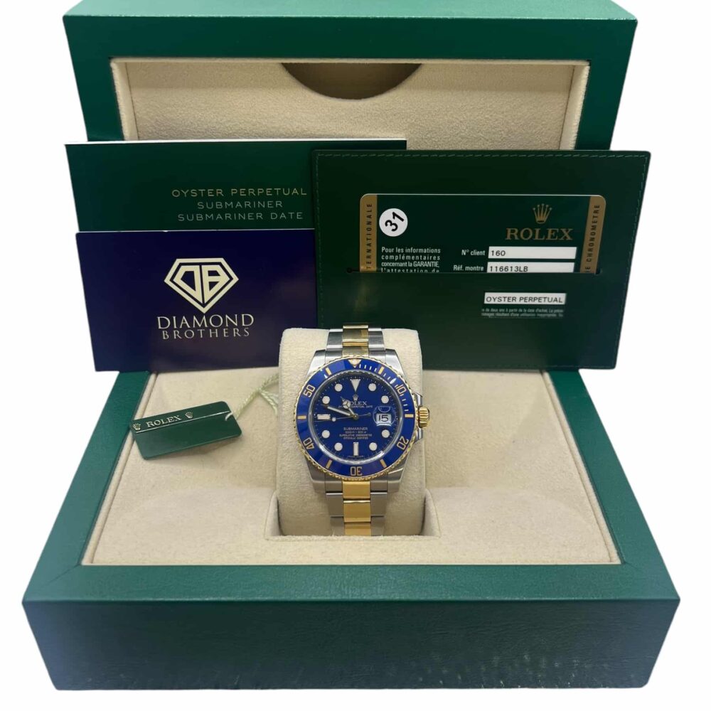 Rolex Submariner 116613LB 2014 With Box And Papers.