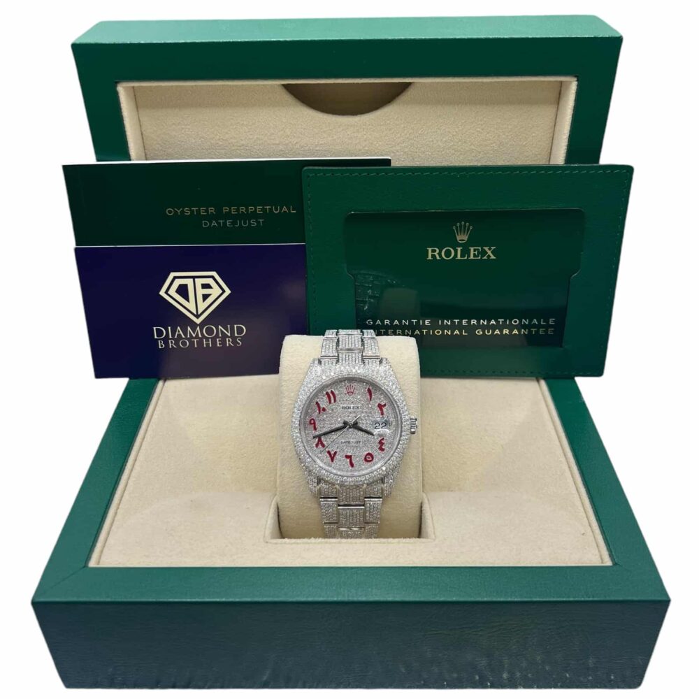Rolex Datejust 126300 2020 Custom Diamond Set With Box And Papers.