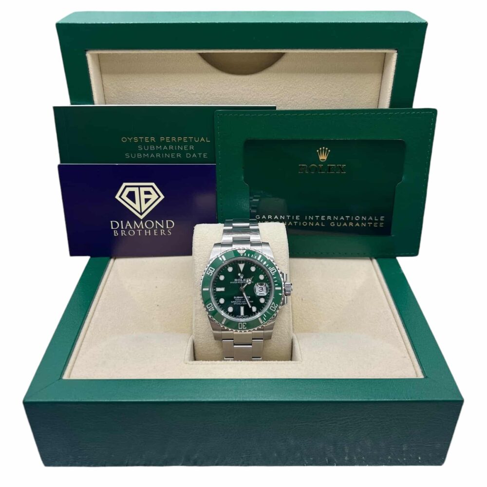 Rolex Submariner 116610LV ‘Hulk’ 2020 New Card (Very Rare) With Box And Papers.