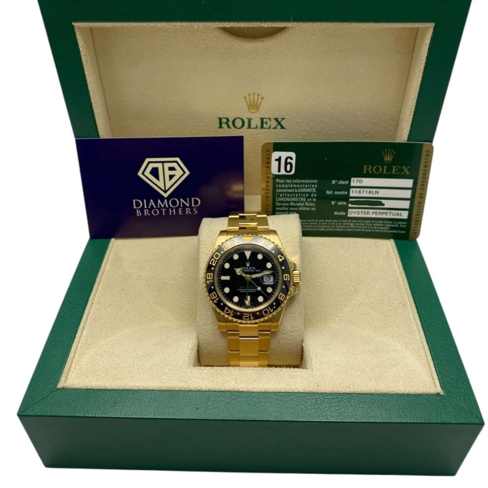 Rolex GMT Master II 116718LN 2010 With Box And Papers.