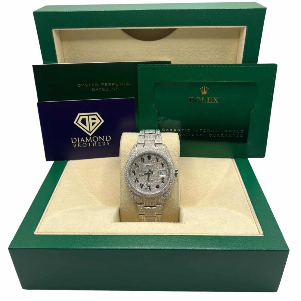 Rolex Datejust 126300 2020 Custom Flower Set With Box And Papers