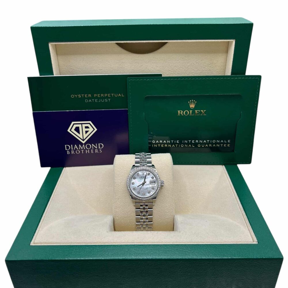 Rolex Datejust 279384RBR 2020 Factory MOP Dial And Bezel With Box And Papers.