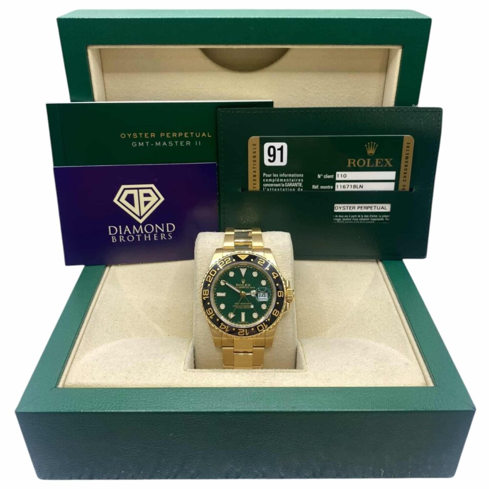 Rolex GMT-Master II 116718LN 2011 With Box And Papers.