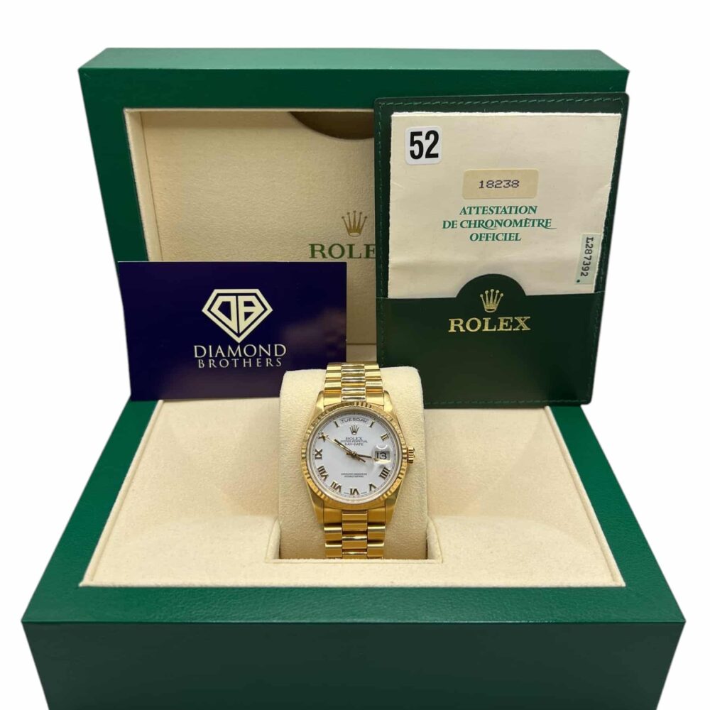 Rolex Daydate 18238 1989 With Box And Papers.