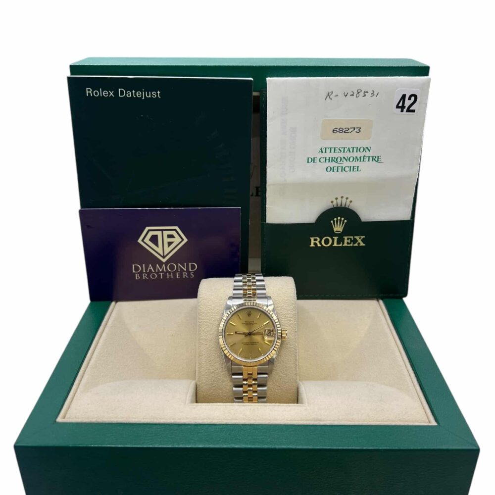 Rolex Datejust 68273 1992 With Box And Papers.