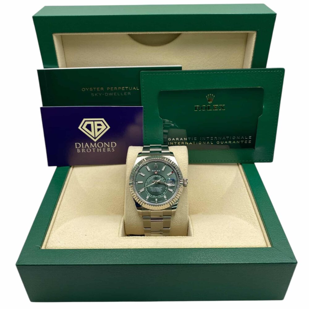 Rolex Skydweller 336934 2023 mint dial with box and papers.