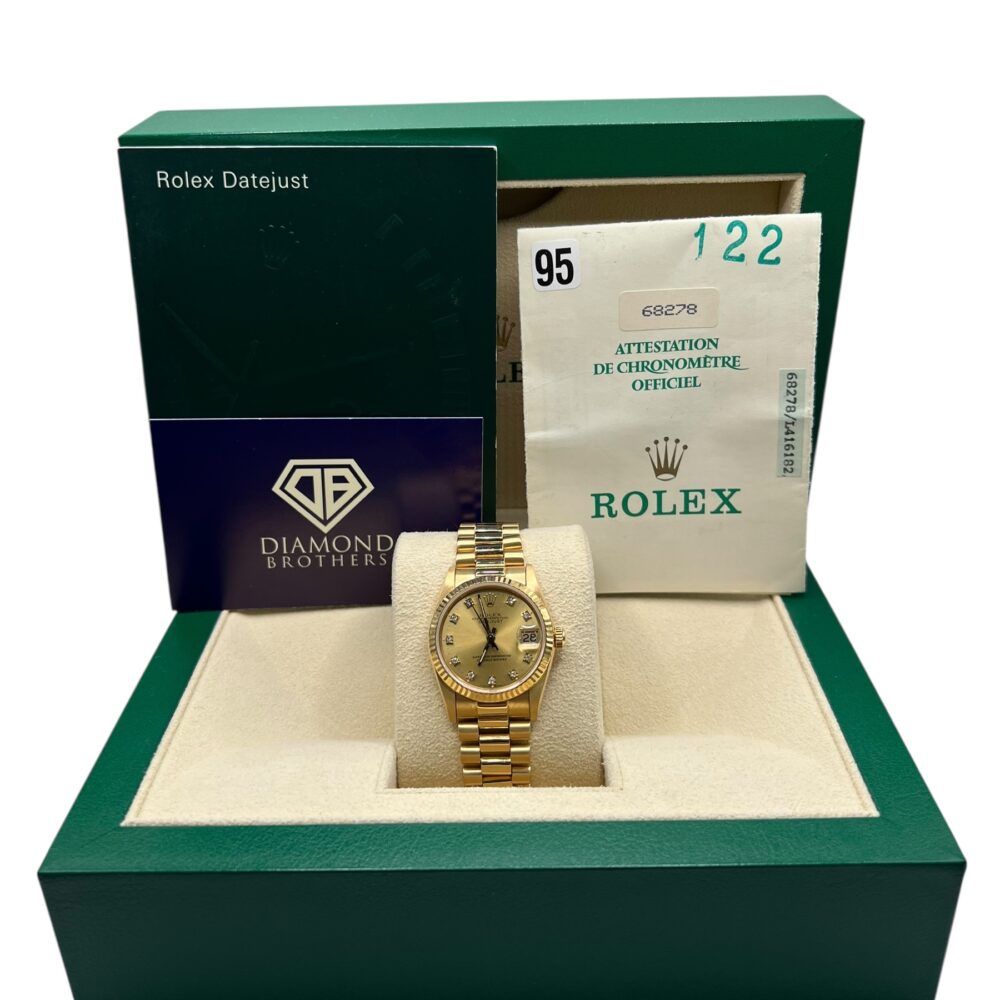 Rolex Datejust 68278 1990 With Box And Papers.