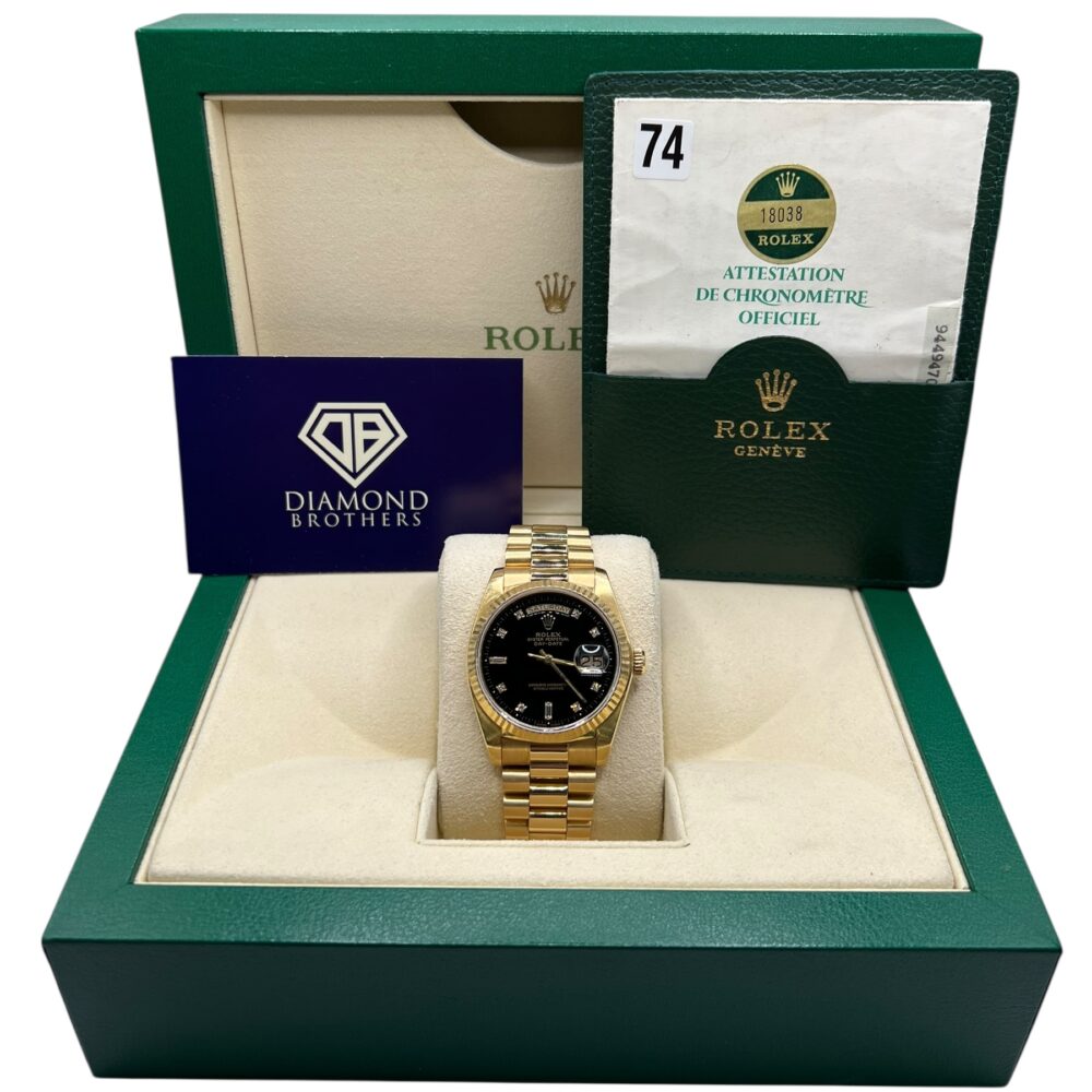 Rolex Daydate 18038 1986 With Box And Papers.