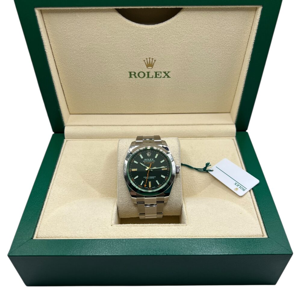 Rolex milgauss 116400GV 2019 With Box And Papers.