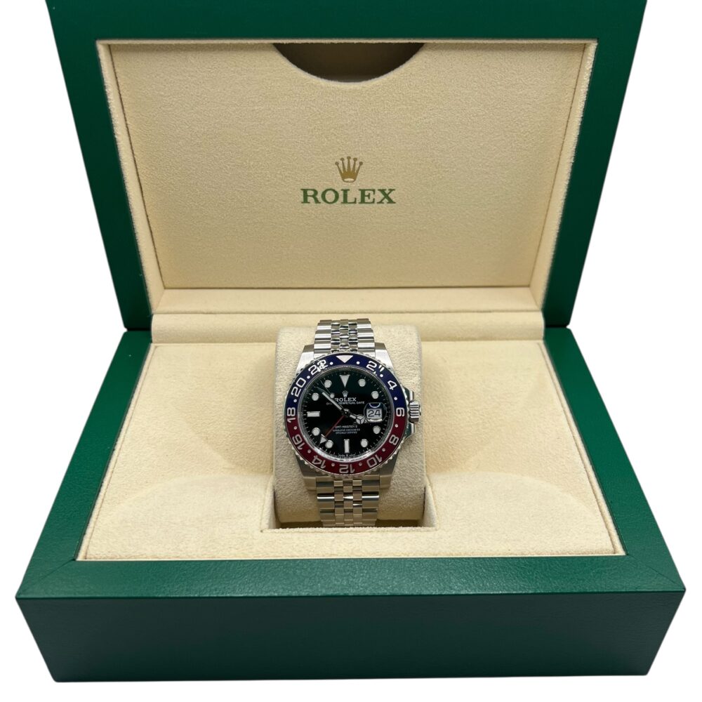 Rolex GMT Master II 126710BLRO 2020 with box and papers.