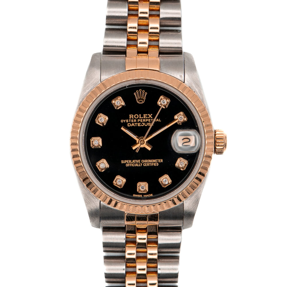 Rolex Datejust 178271 Black Diamond Dial 2015 With Box And Papers