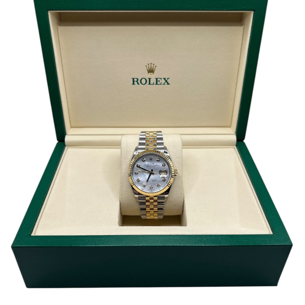 Rolex Datejust 126233 2025 Factory Diamond MOP Dial With Box And Papers.