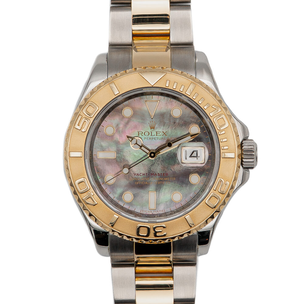 Rolex Yachtmaster 16623 Factory Tahitian Dial 2012 With Box And Papers.