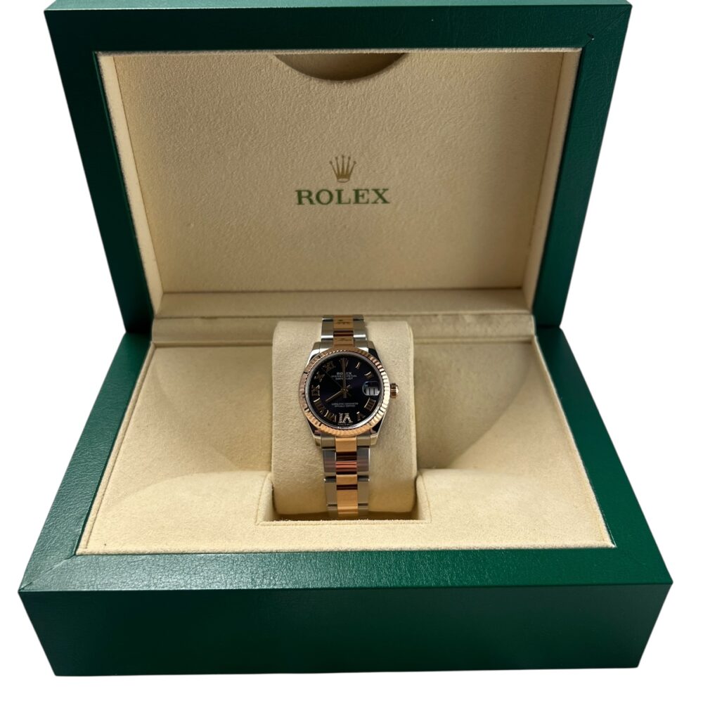 Rolex Datejust 278271 2022 'Factory Diamond 6 Aubergine Dial' With Box And Papers.