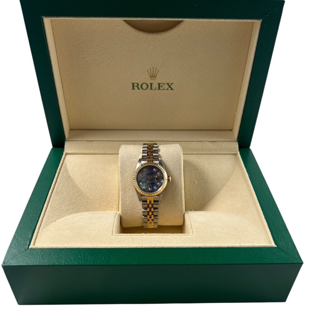 Rolex Datejust 69173 1994 Custom MOP Diamond Dial With Box And Papers.