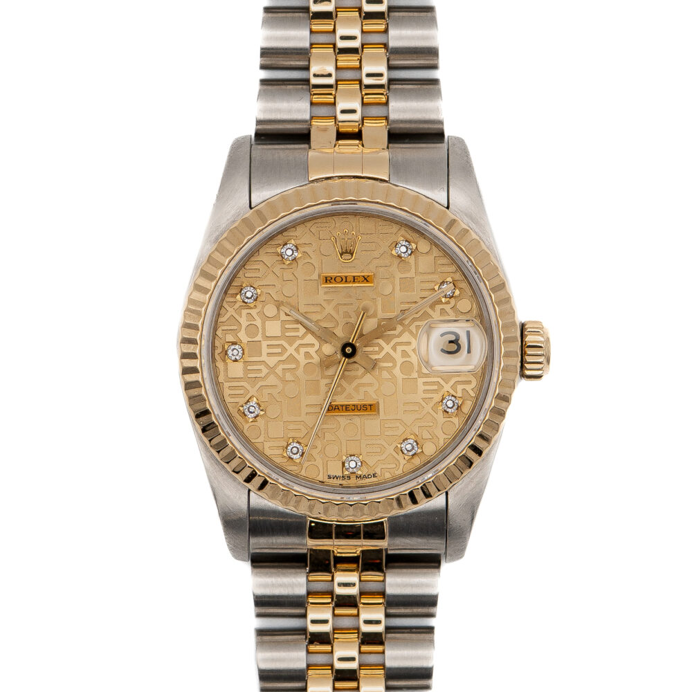 Rolex Datejust 68273 1990 Factory Jubilee Dial With Box And Papers