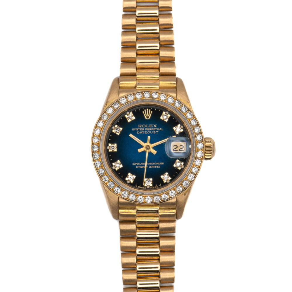 Rolex Datejust 69178 Blue Vignette 1995 With Box & Papers