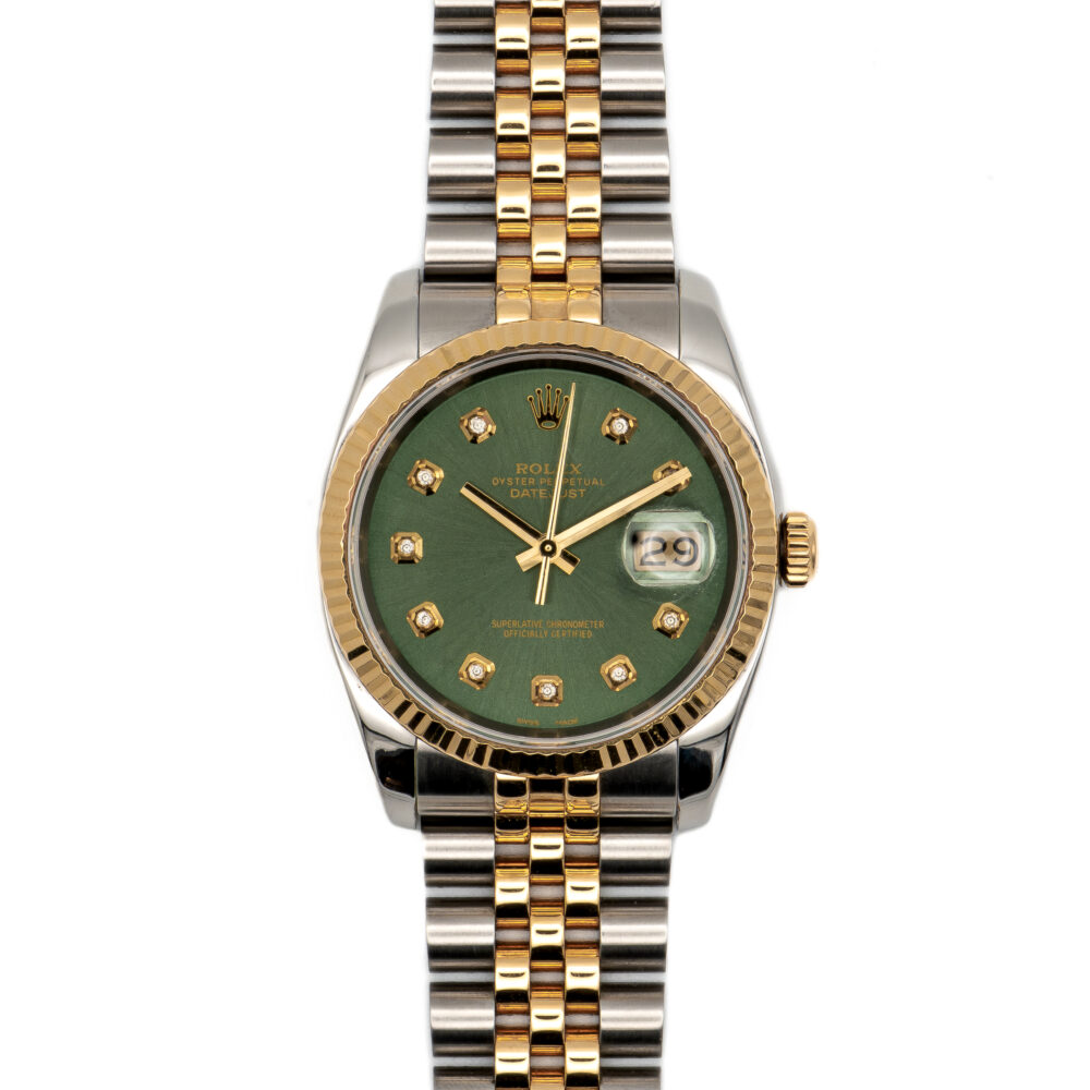 Rolex Datejust 178273 2015 Green Dial With Box And Papers