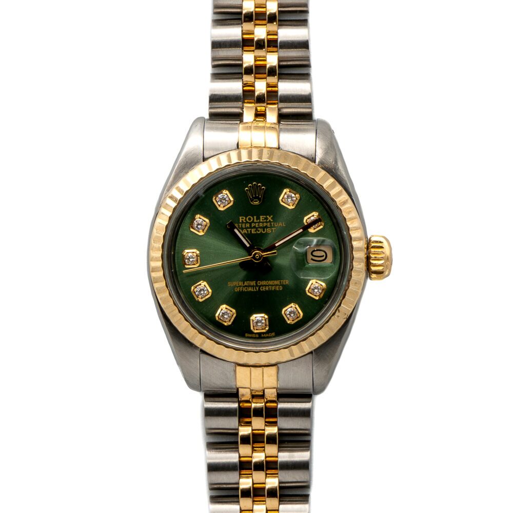 Rolex 6917 Datejust Olive Dial With Box And Warranty