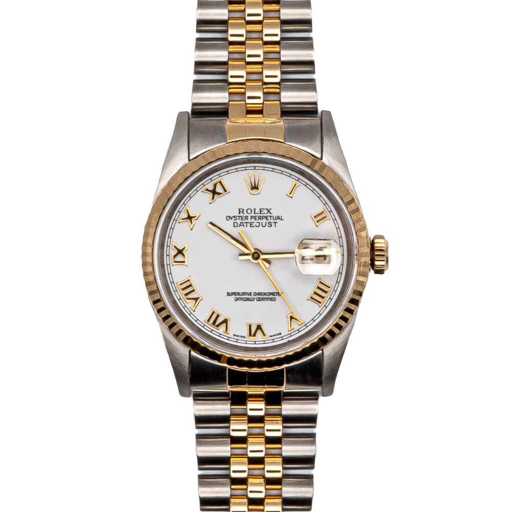Rolex Datejust 16233 1992 Factory Roman Numeral Dial With Box & Papers