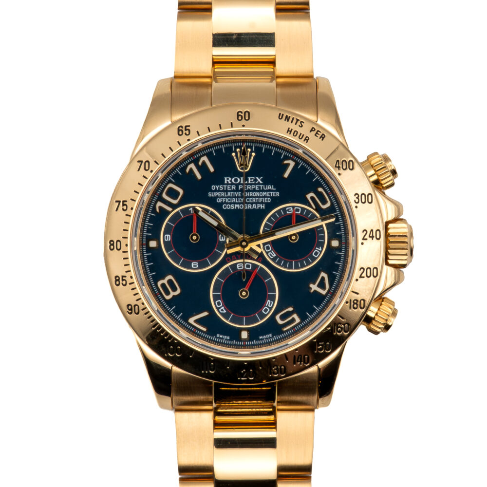 Rolex Daytona 116528 2010 Racing Blue Dial With Box And Papers