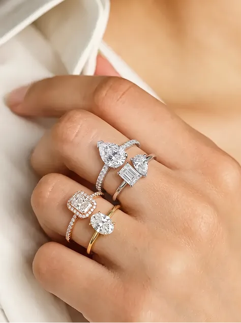 Vertical Diamond Ring